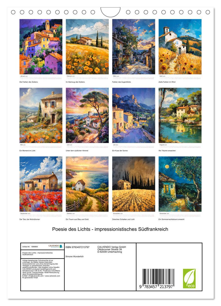 Bild: 9783457213797 | Poesie des Lichts - impressionistisches Südfrankreich (Wandkalender...