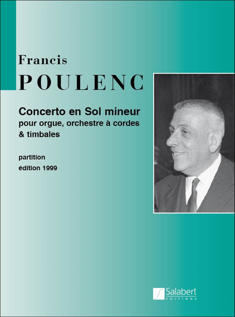 Cover: 9790048001688 | Concerto en Sol mineur (g minor) | Francis Poulenc | Partitur | 1984