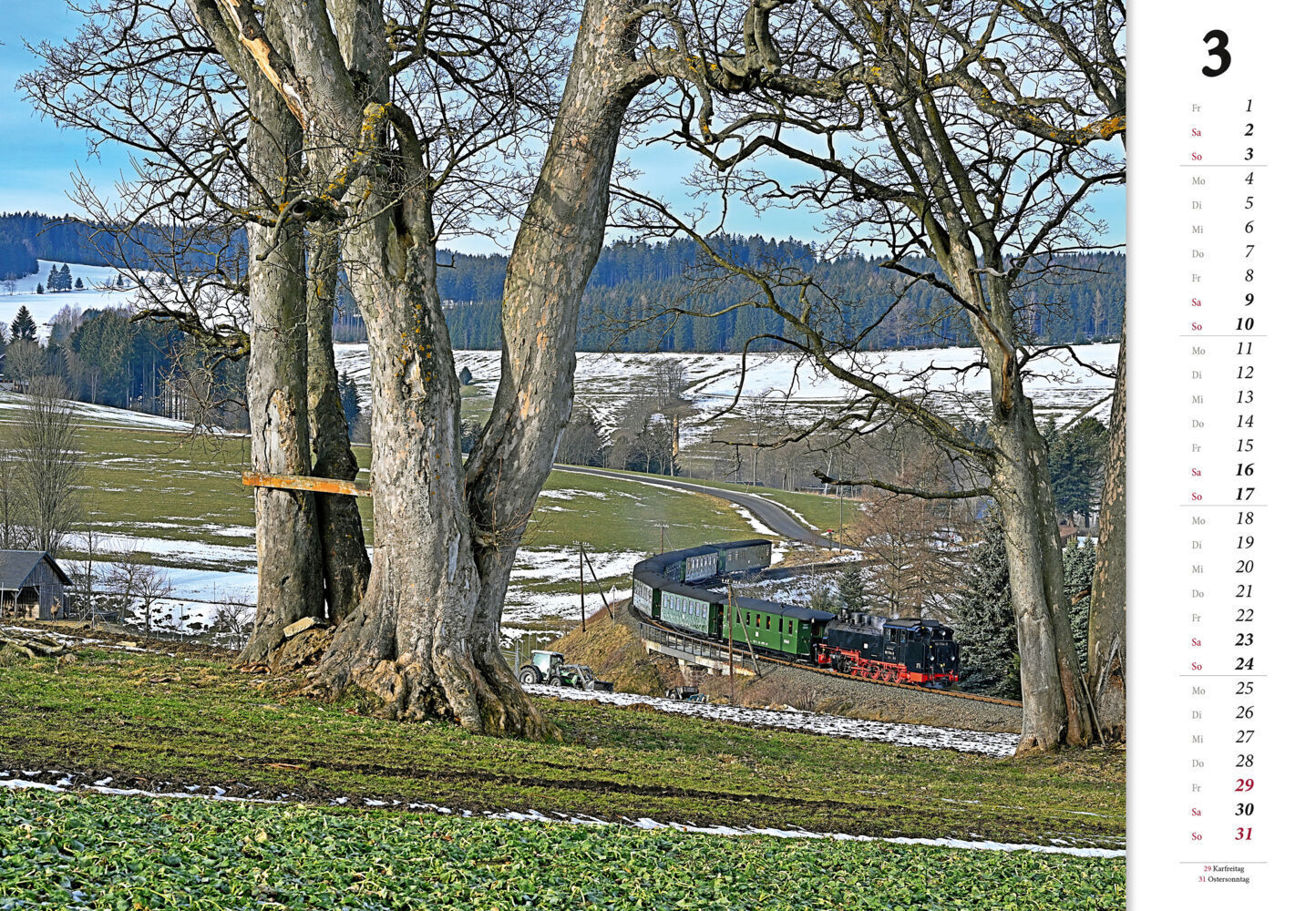 Bild: 9783964536396 | Schmalspurbahnen 2024 | zwischen Ostsee und Erzgebirge | Kalender