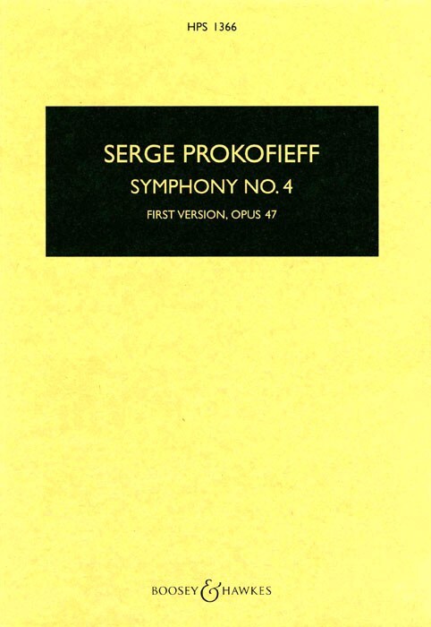 Cover: 9790060114472 | Symphonie 4 Op.47 | Sergei Prokofiev | Hawkes Pocket Scores | Buch