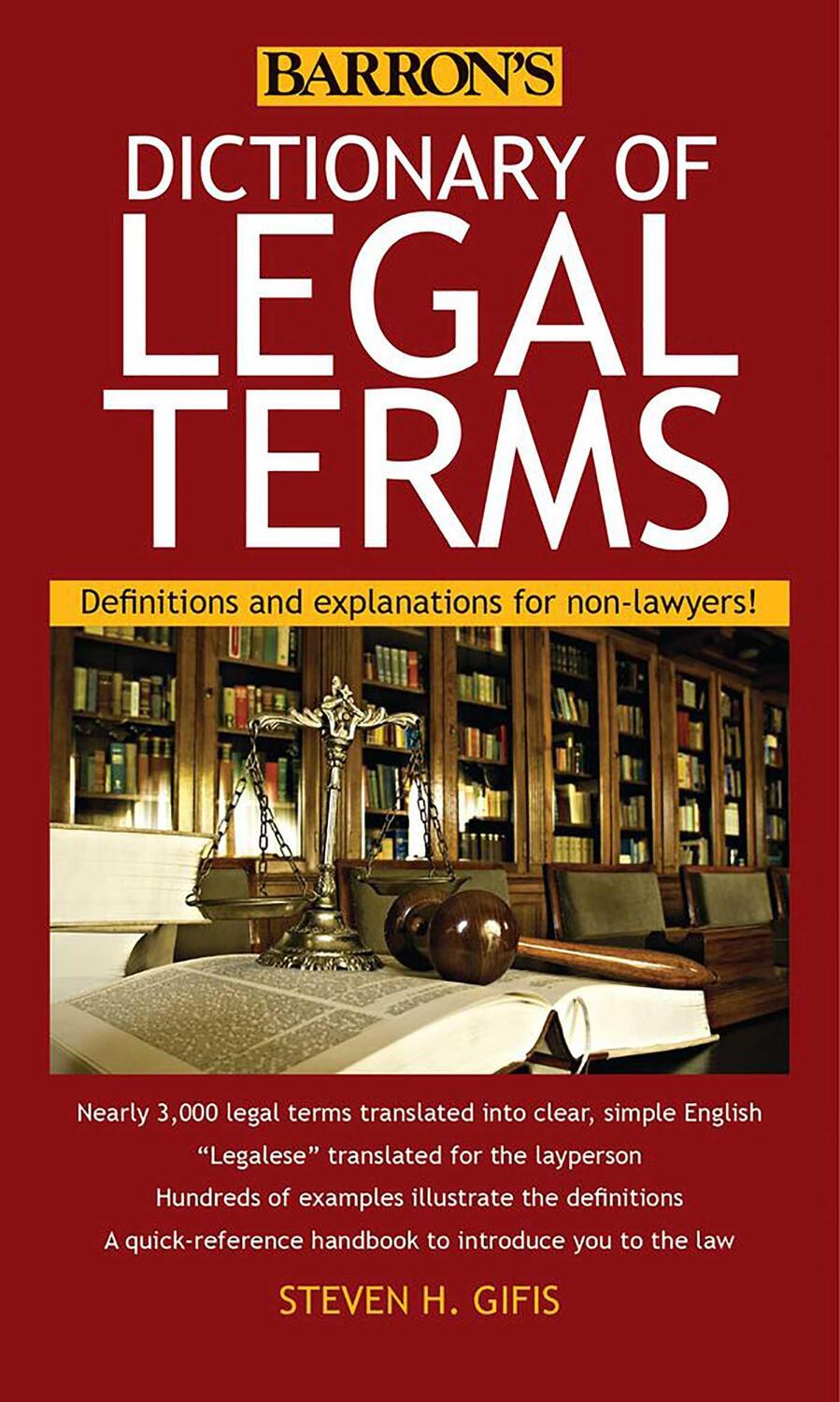 Cover: 9781438005126 | Dictionary of Legal Terms | Steven H Gifis | Taschenbuch | Englisch