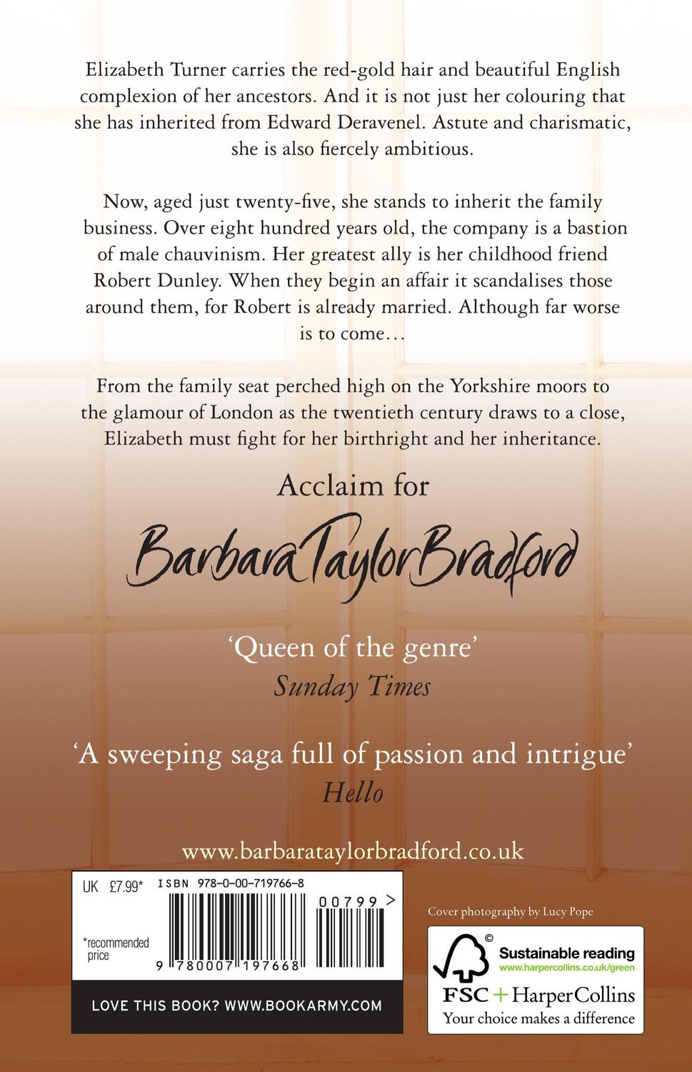 Rückseite: 9780007197668 | Being Elizabeth | Barbara Taylor Bradford | Taschenbuch | Englisch