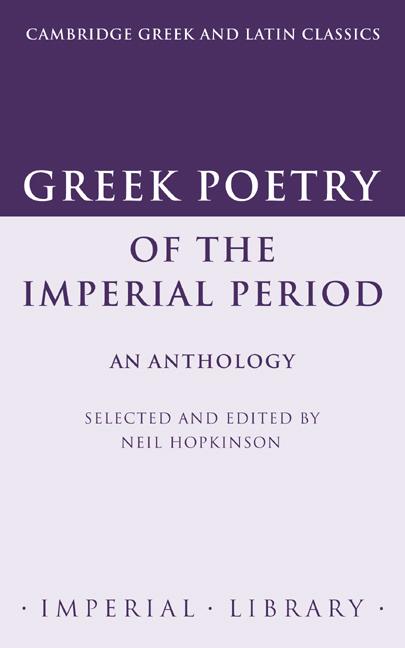 Cover: 9780521423137 | Greek Poetry of the Imperial Period | An Anthology | Neil Hopkinson