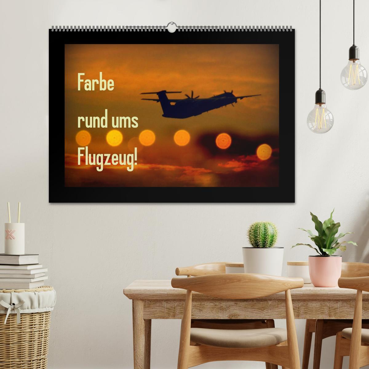 Bild: 9783435710447 | Farbe rund ums Flugzeug! (Wandkalender 2025 DIN A2 quer), CALVENDO...