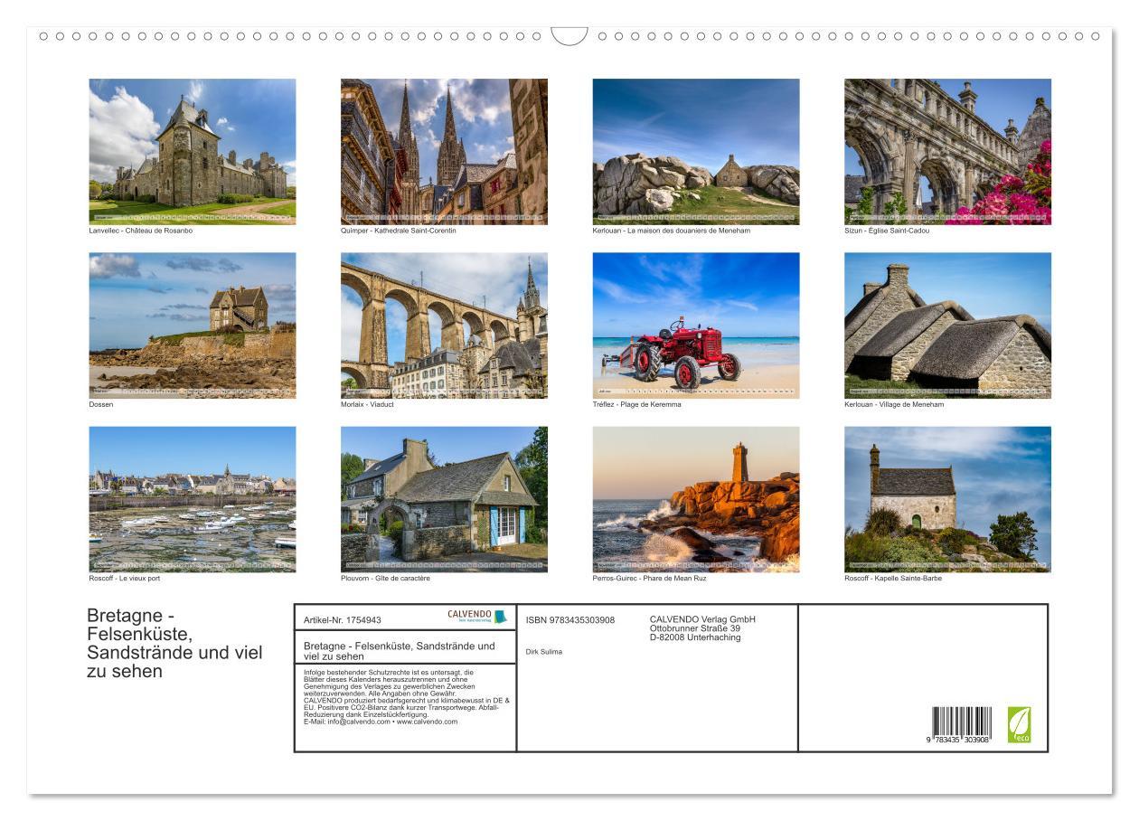 Bild: 9783435303908 | Bretagne - Felsenküste, Sandstrände und viel zu sehen (Wandkalender...