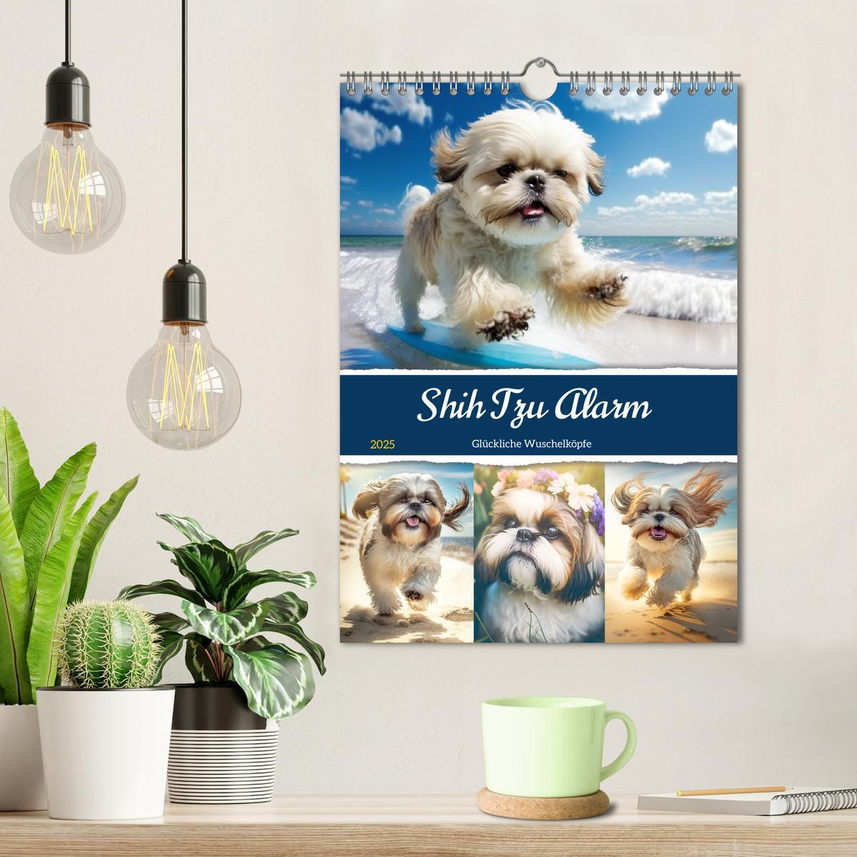 Bild: 9783435869749 | Shih Tzu Alarm. Glückliche Wuschelköpfe (Wandkalender 2025 DIN A4...