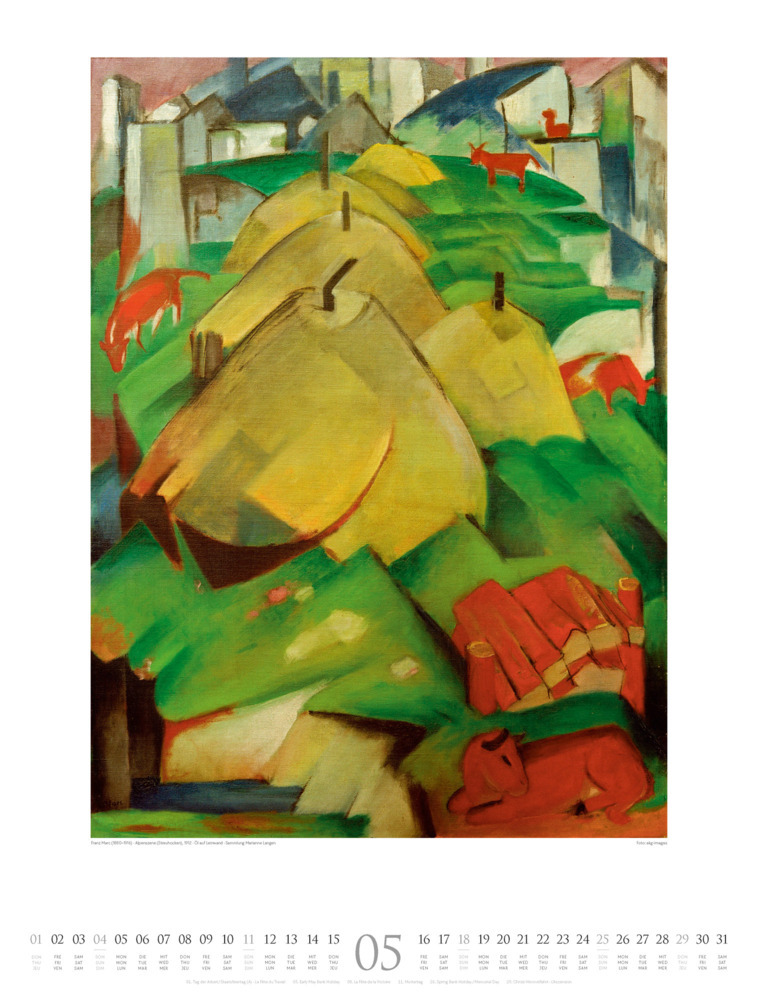 Bild: 9783838425672 | Franz Marc - Lebendige Farbe Kalender 2025 | Franz Marc (u. a.) | 2025