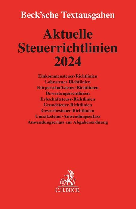 Cover: 9783406812415 | Aktuelle Steuerrichtlinien 2024 | Taschenbuch | Beck´sche Textausgaben