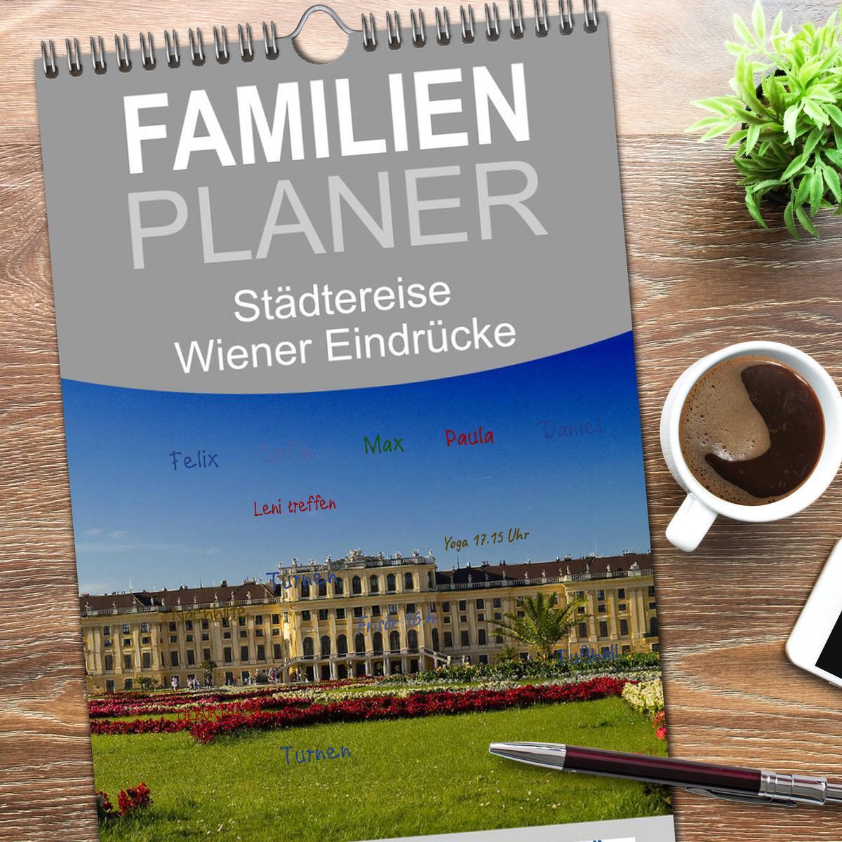 Bild: 9783457104651 | Familienplaner 2025 - Wiener Eindrücke mit 5 Spalten (Wandkalender,...