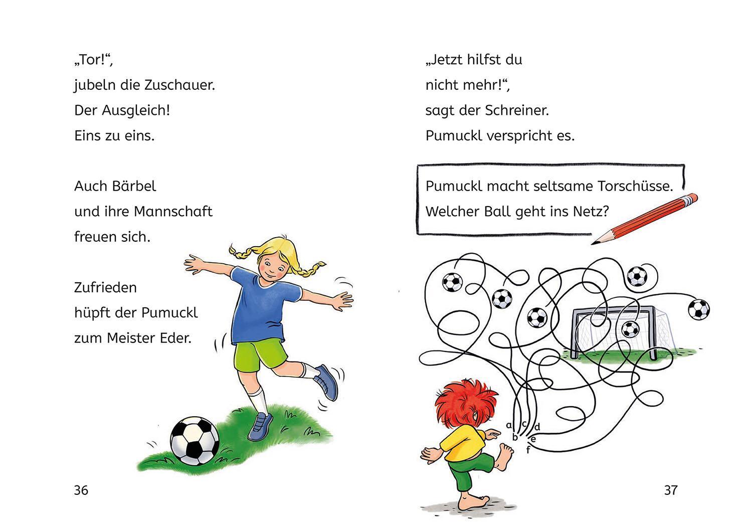 Bild: 9783440178096 | Pumuckl, Bücherhelden 1. Klasse, Pumuckl spielt Fußball | Buch | 48 S.