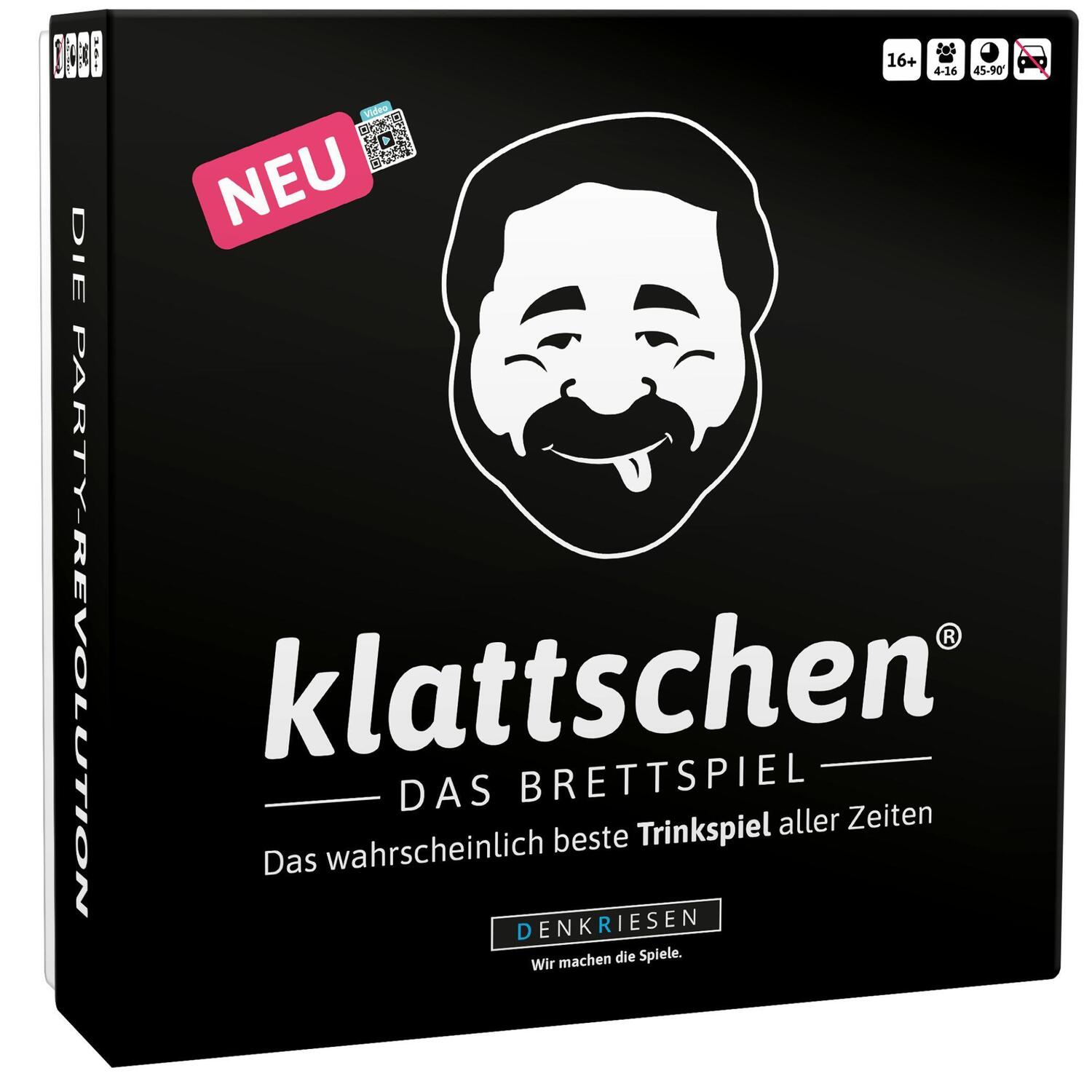 Cover: 4260528090778 | klattschen® - Trinkspiel - DAS BRETTSPIEL - Das wahrscheinlich...