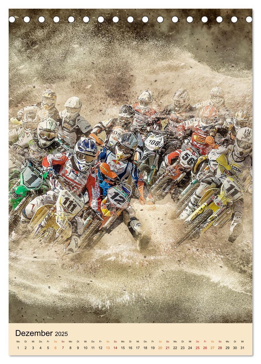 Bild: 9783435890385 | Motocross - Sport der Extreme (Tischkalender 2025 DIN A5 hoch),...