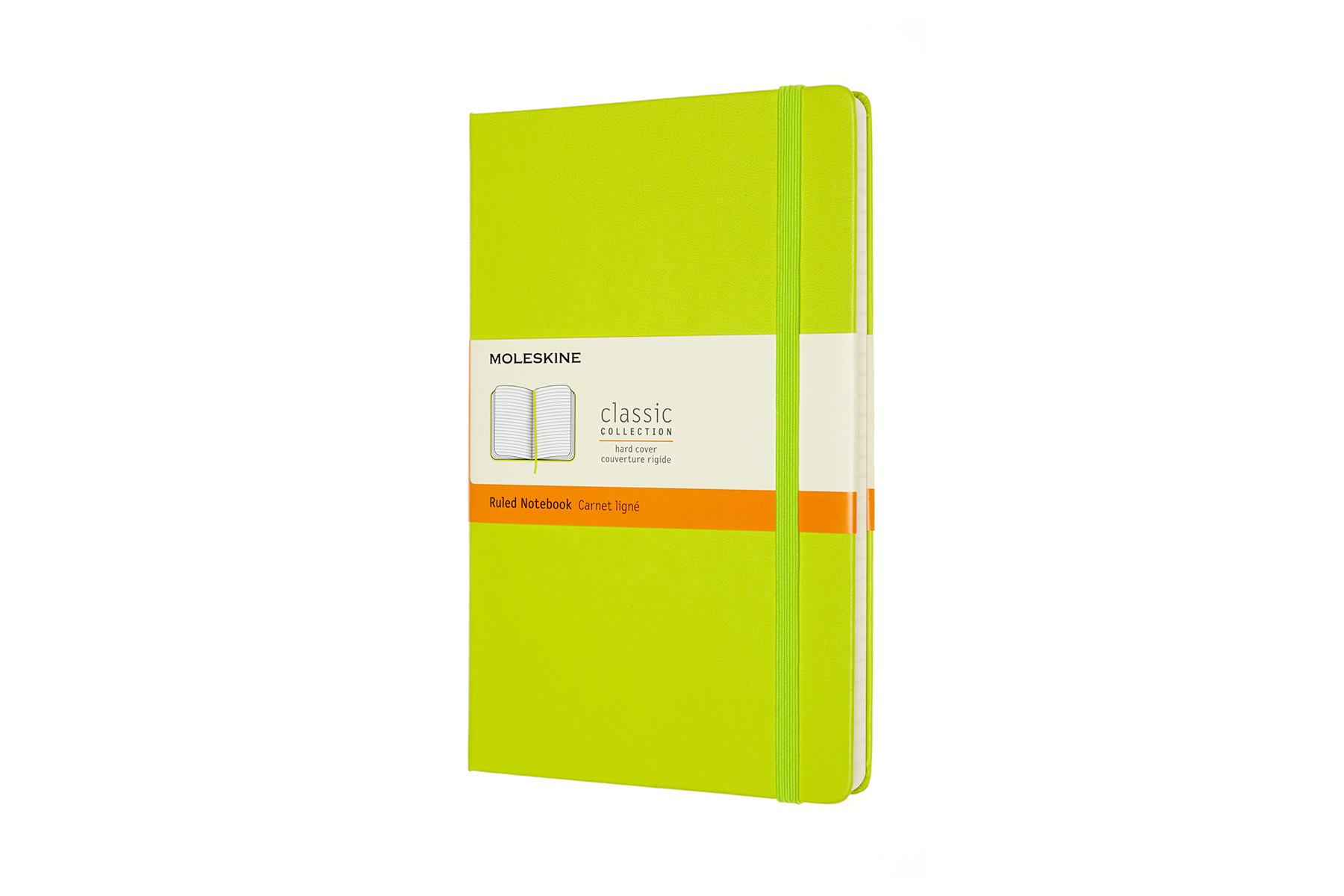 Cover: 8056420850871 | Moleskine Notizbuch Large/A5, Liniert, Fester Einband, Limetten Grün