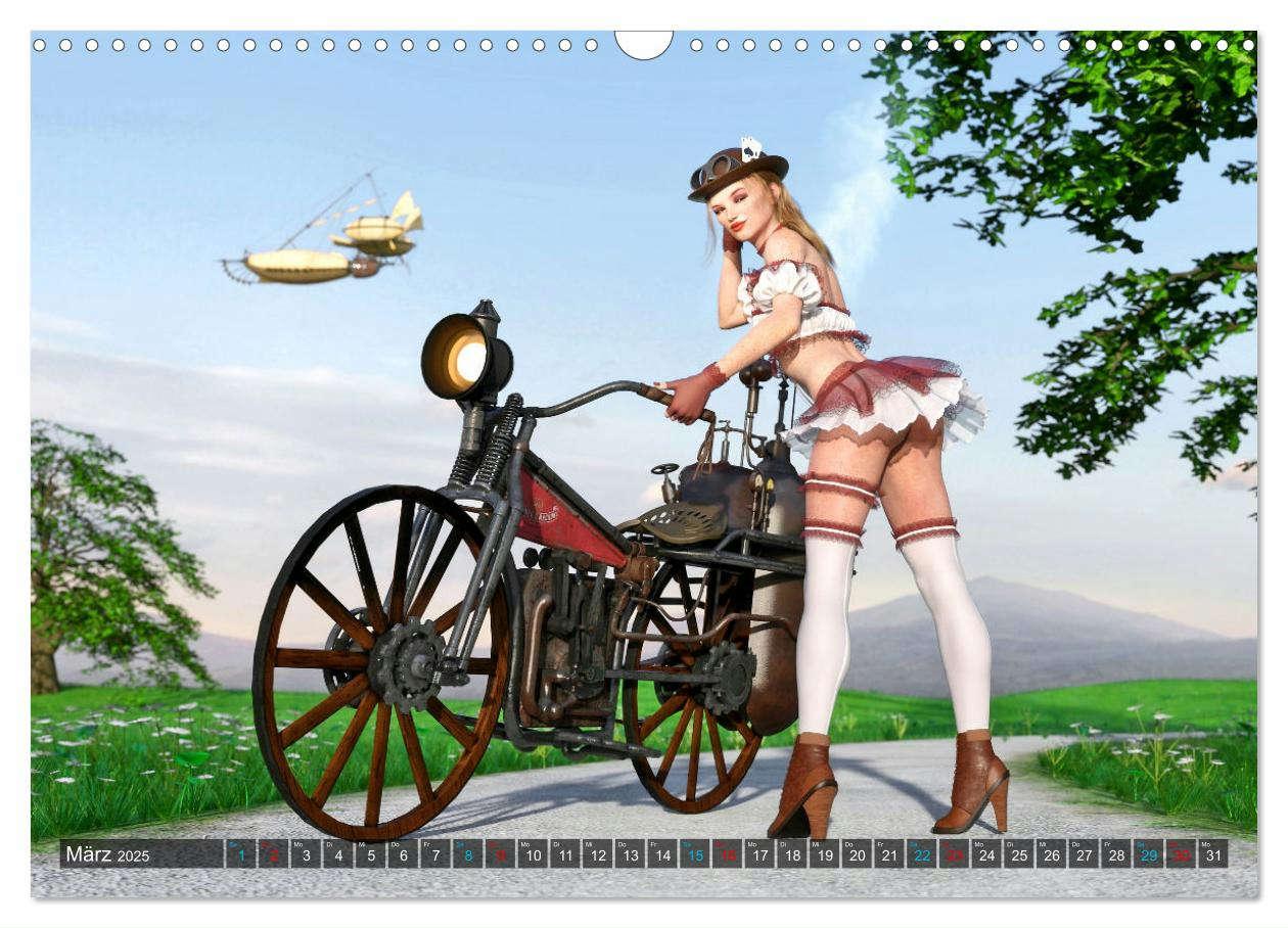 Bild: 9783435024261 | Steampunk Ladys Pin Up (Wandkalender 2025 DIN A3 quer), CALVENDO...