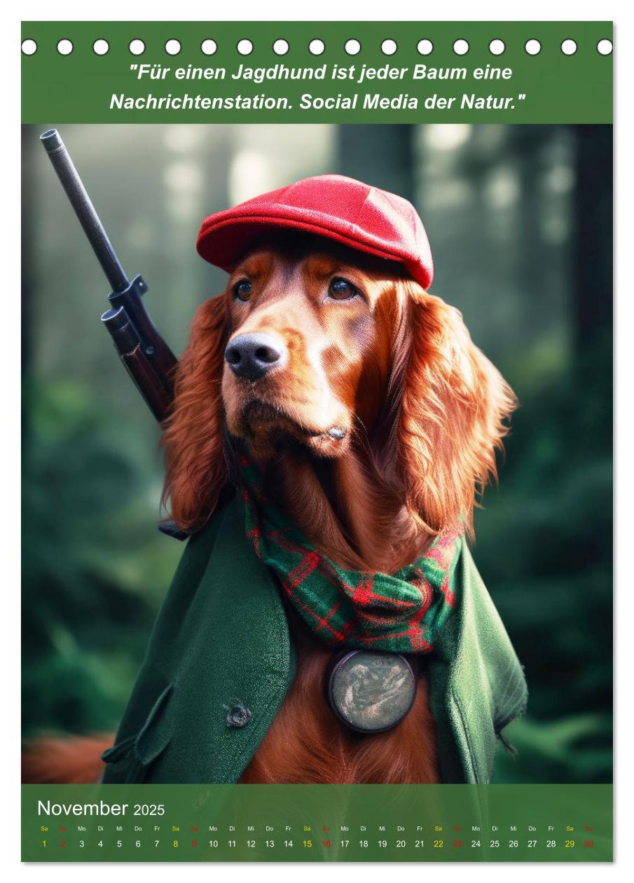 Bild: 9783435979899 | Lustige Jagdhunde mit Jägerlatein (Tischkalender 2025 DIN A5 hoch),...