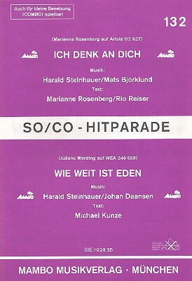 Cover: 9990051234442 | Ich denk an dich und Wie weit ist Eden: für Salonorchester