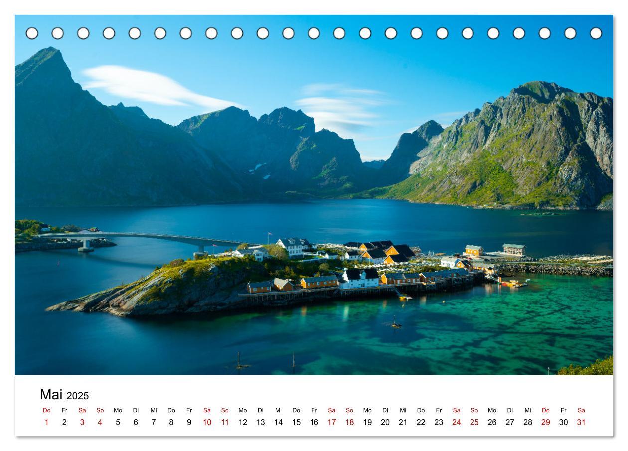 Bild: 9783435008476 | Lofoten (Tischkalender 2025 DIN A5 quer), CALVENDO Monatskalender