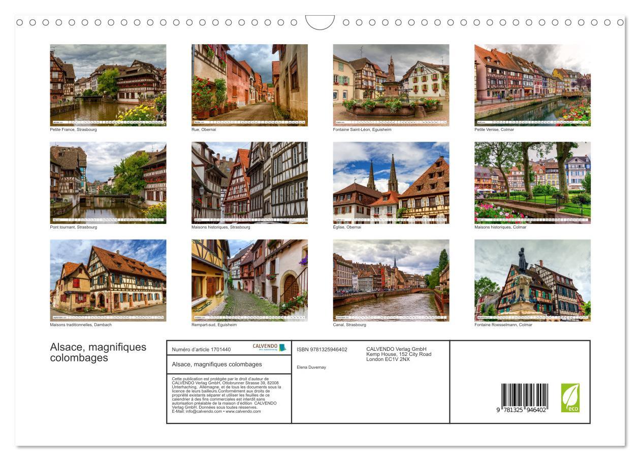 Bild: 9781325946402 | Alsace, magnifiques colombages (Calendrier mural 2025 DIN A3...