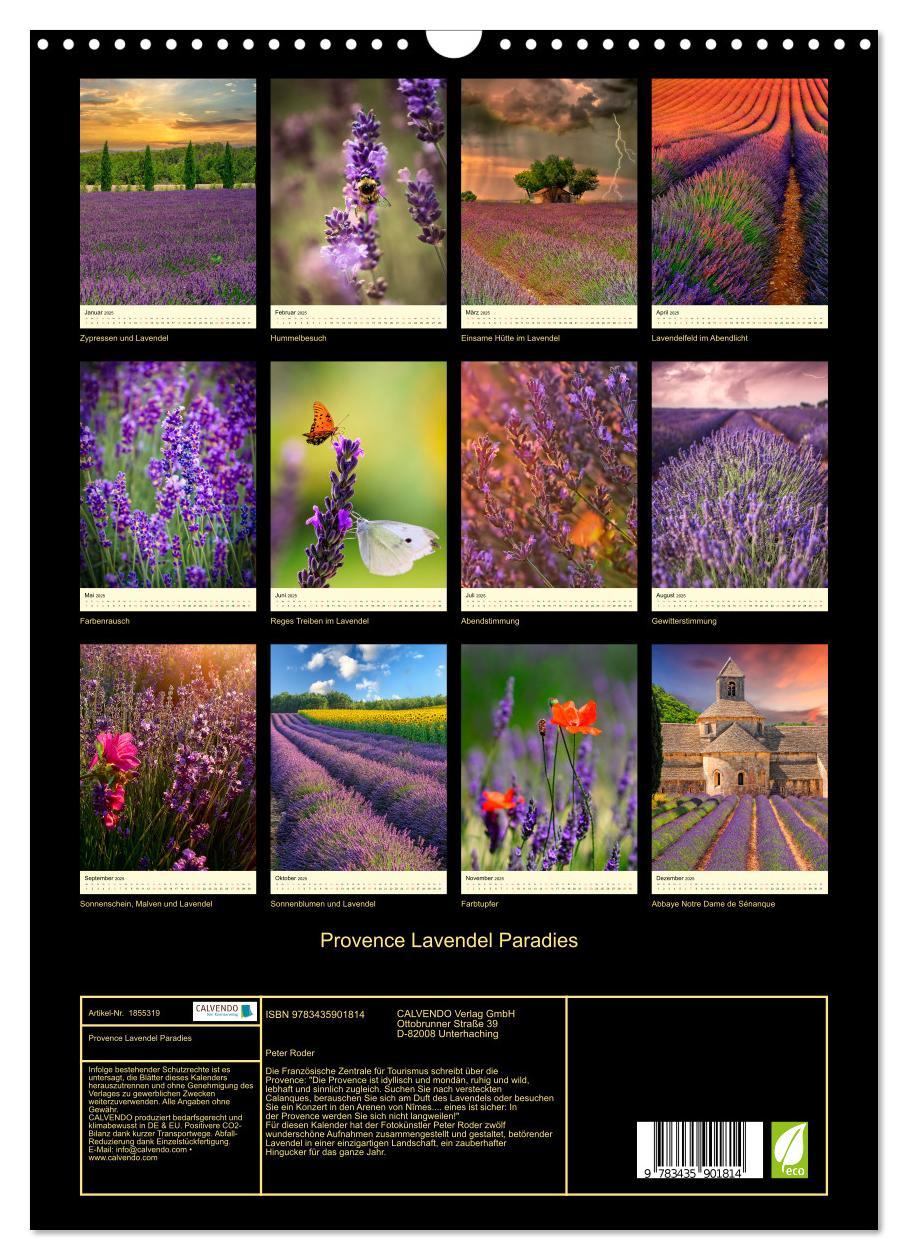 Bild: 9783435901814 | Provence Lavendel Paradies (Wandkalender 2025 DIN A3 hoch),...