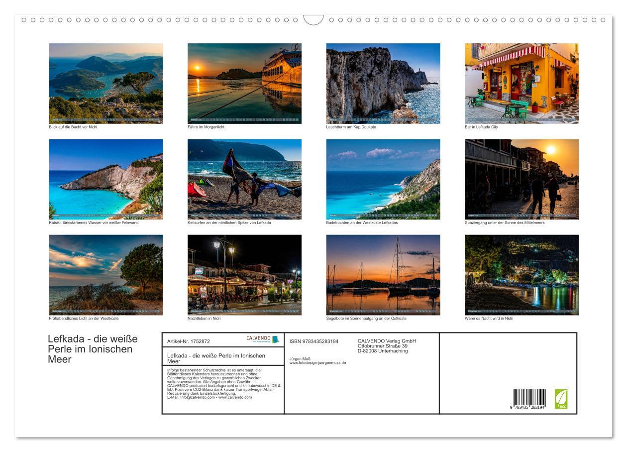 Bild: 9783435283194 | Lefkada - die weiße Perle im Ionischen Meer (Wandkalender 2025 DIN...