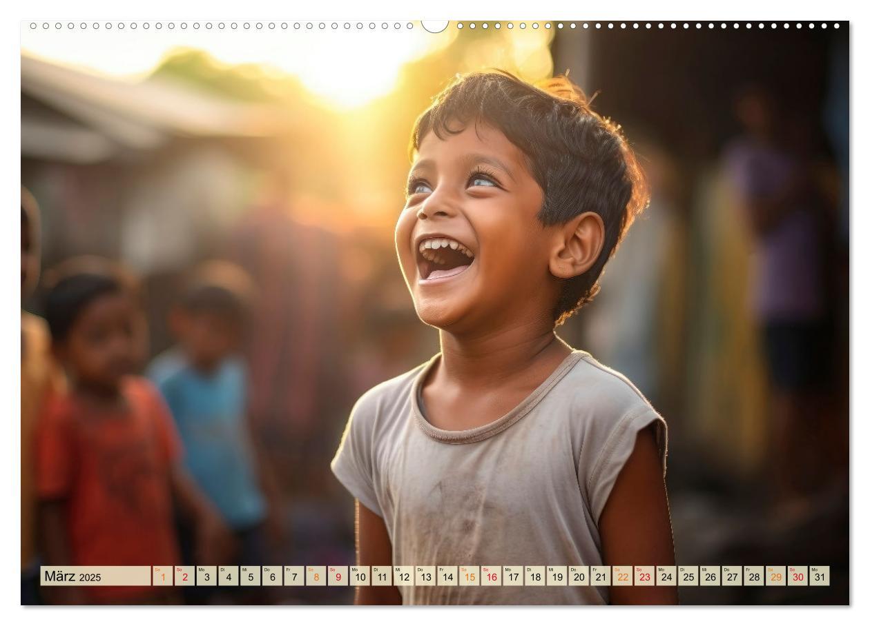 Bild: 9783383863905 | Kinder Lachen (Wandkalender 2025 DIN A2 quer), CALVENDO Monatskalender