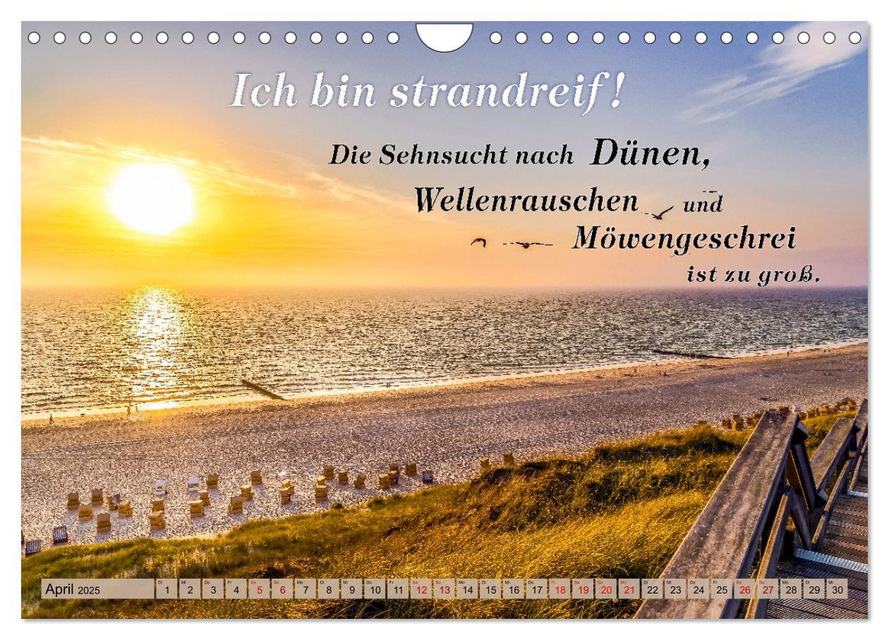 Bild: 9783435053711 | Sehnsucht zum Meer (Wandkalender 2025 DIN A4 quer), CALVENDO...