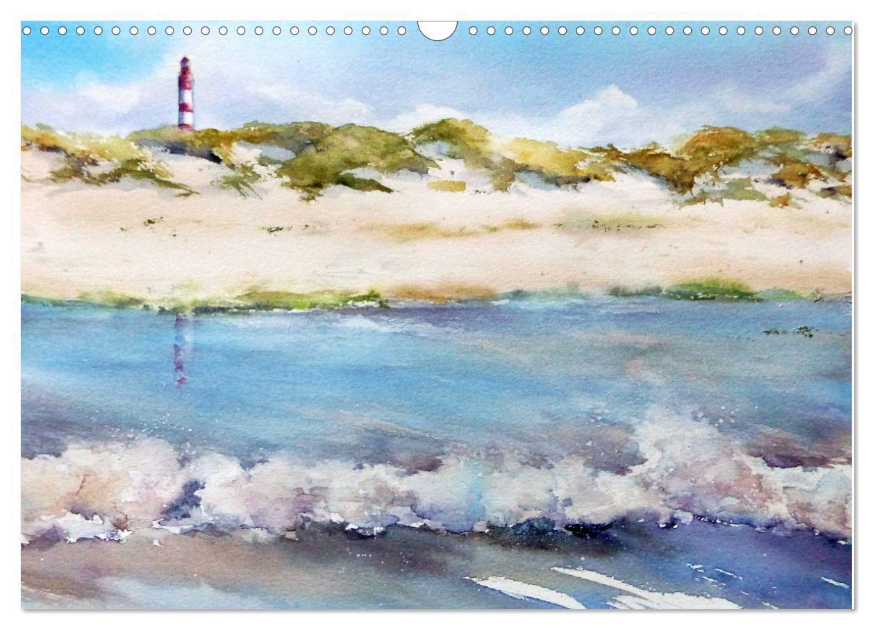 Bild: 9783435167159 | Nordseeaquarelle (Wandkalender 2025 DIN A3 quer), CALVENDO...