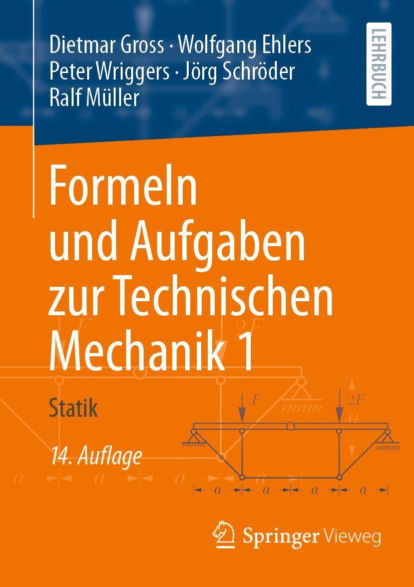 Cover: 9783662695210 | Formeln und Aufgaben zur Technischen Mechanik 1 | Statik | Taschenbuch