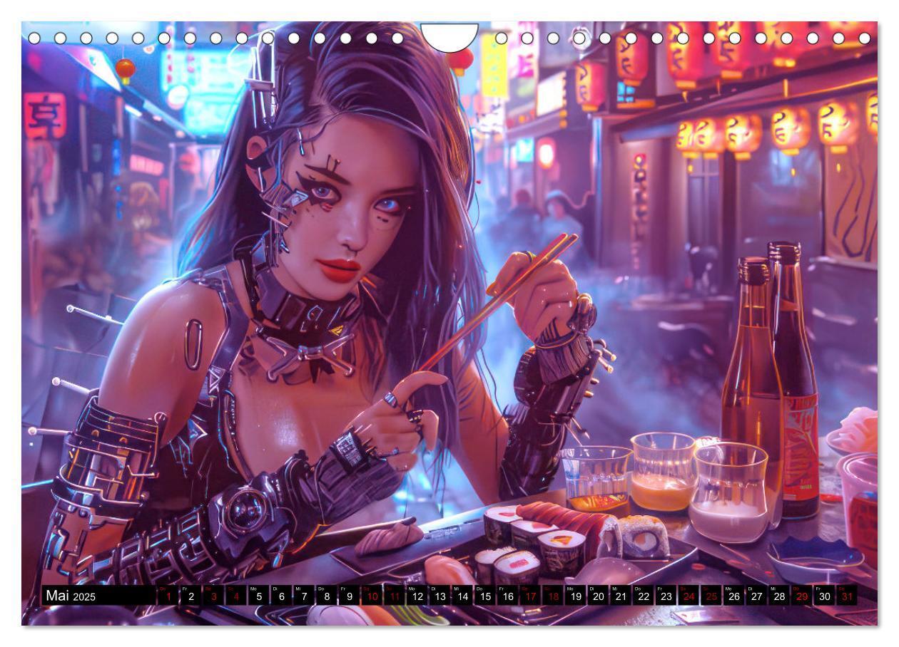 Bild: 9783435819461 | Cyberpunk - Hochtechnisierte Neonwelt (Wandkalender 2025 DIN A4...