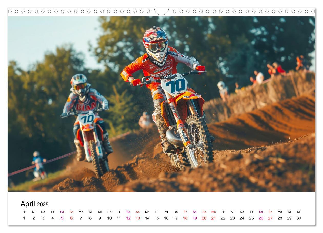 Bild: 9783457148013 | Motocross Erlebnisse (Wandkalender 2025 DIN A3 quer), CALVENDO...