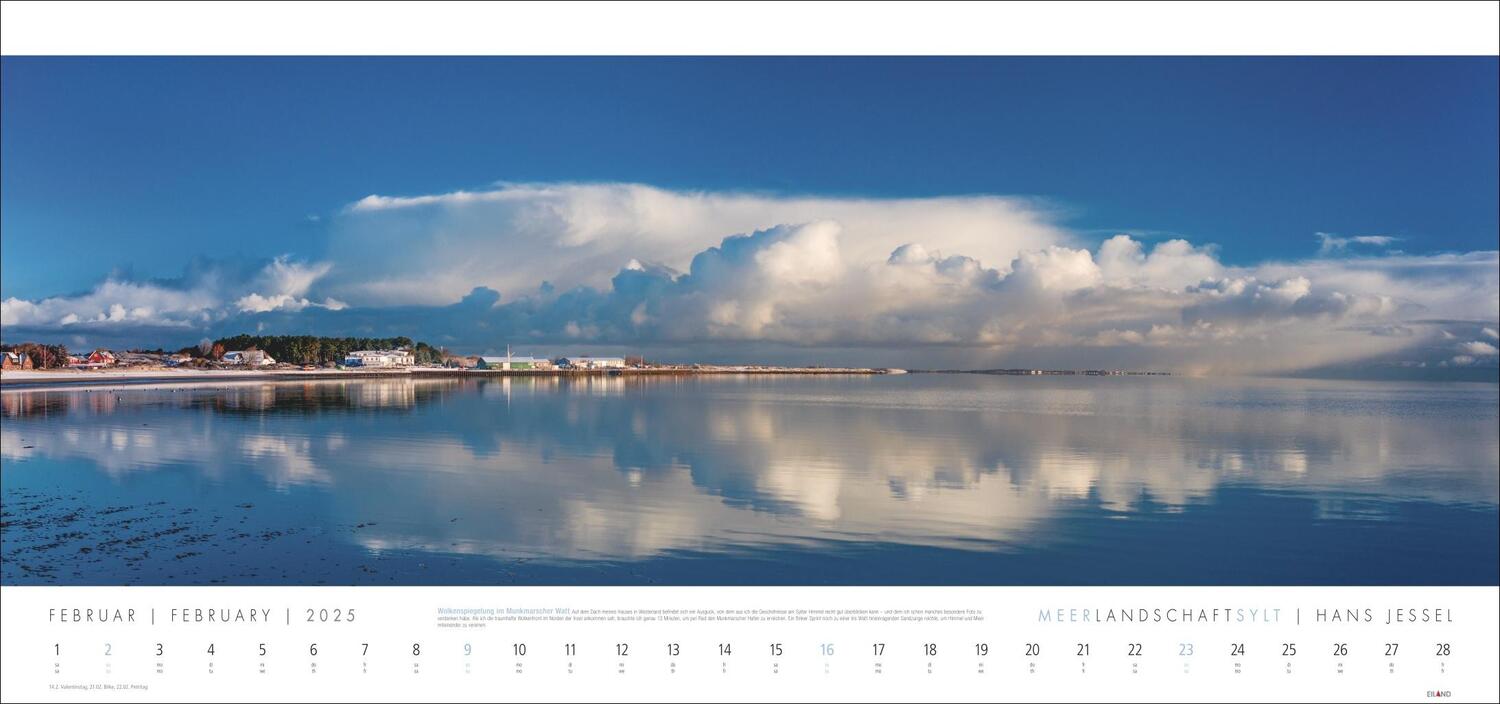 Bild: 9783964023544 | Meerlandschaft SYLT Kalender 2025 - Hans Jessel | Kalender | 13 S.