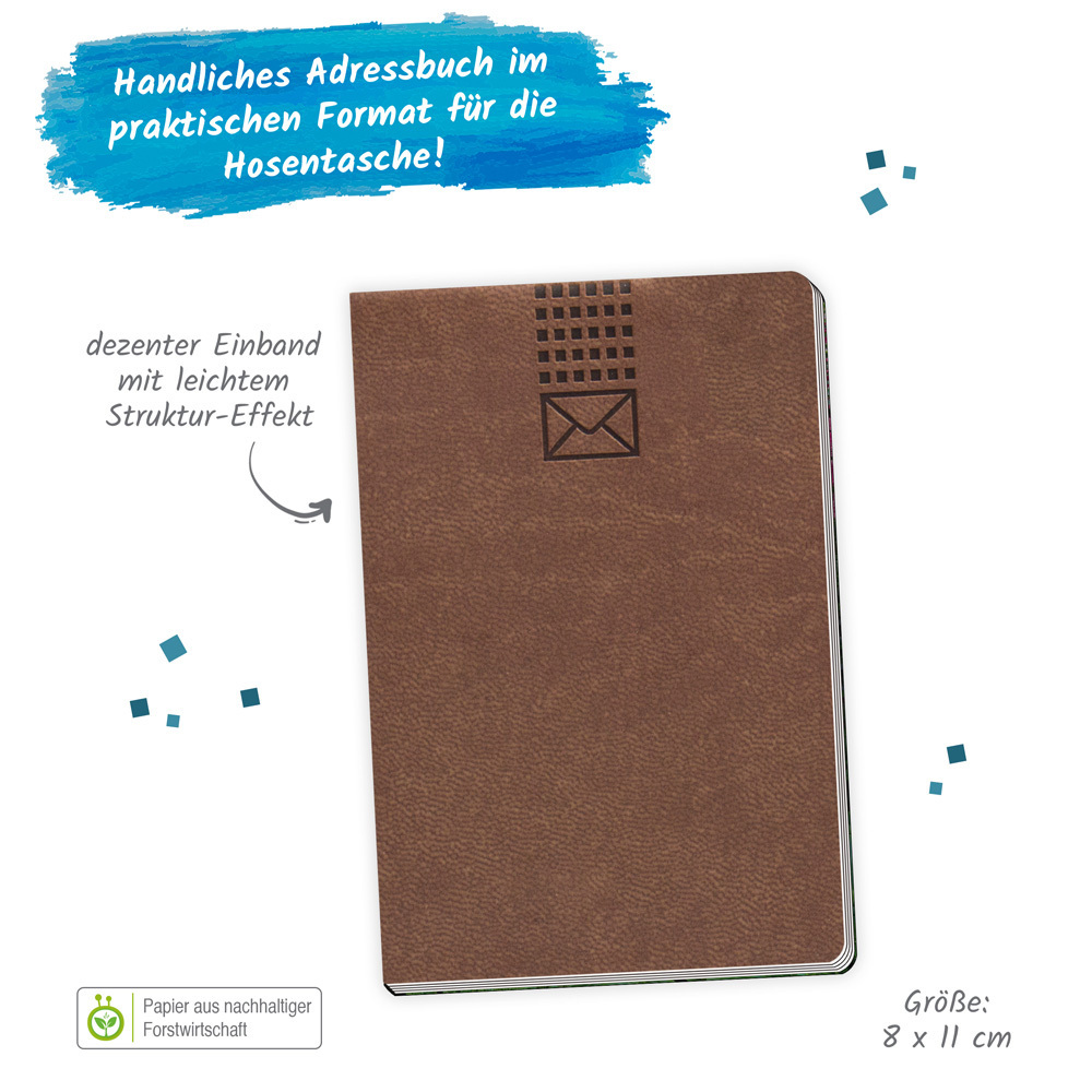 Bild: 9783988021205 | Trötsch Adressbuch Soft Touch Mini Braun | Trötsch Verlag | Buch