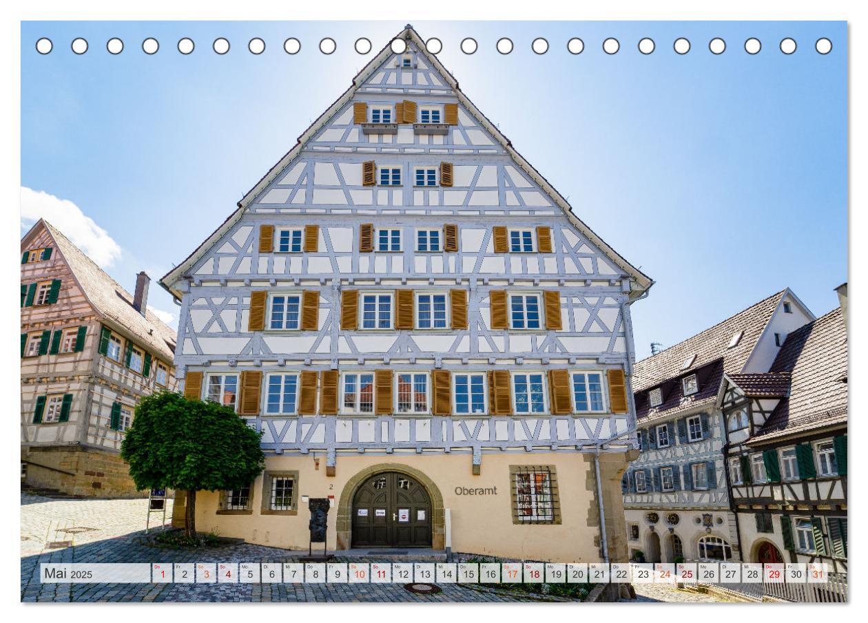 Bild: 9783435052400 | Herrenberg Impressionen (Tischkalender 2025 DIN A5 quer), CALVENDO...