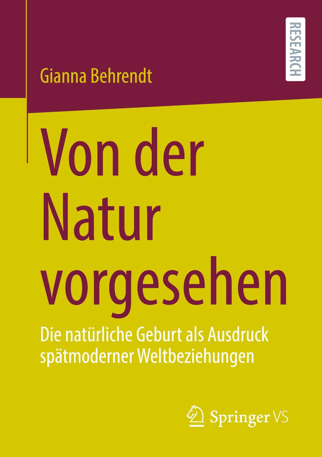 Cover: 9783658443436 | Von der Natur vorgesehen | Gianna Behrendt | Taschenbuch | Paperback