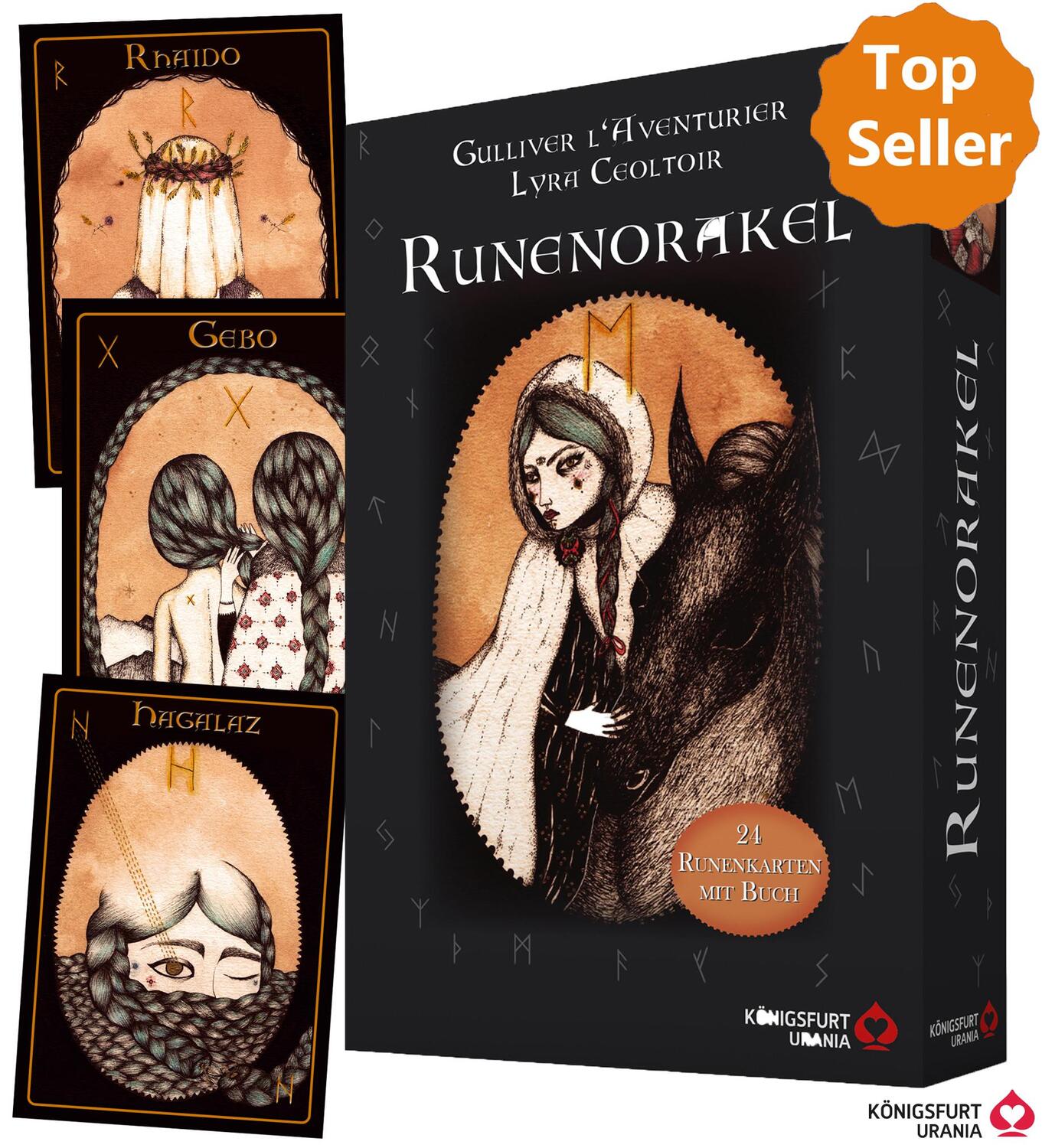 Cover: 9783868267853 | Runenorakel | 24 Runenkarten mit Buch | Lyra Ceoltóir | Buch | 208 S.