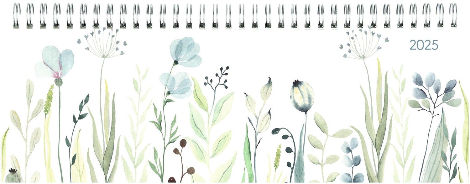 Cover: 4006928024506 | Tisch-Querkalender Style Wildblumen 2025 - Büro-Planer 29,7x10,5 cm...