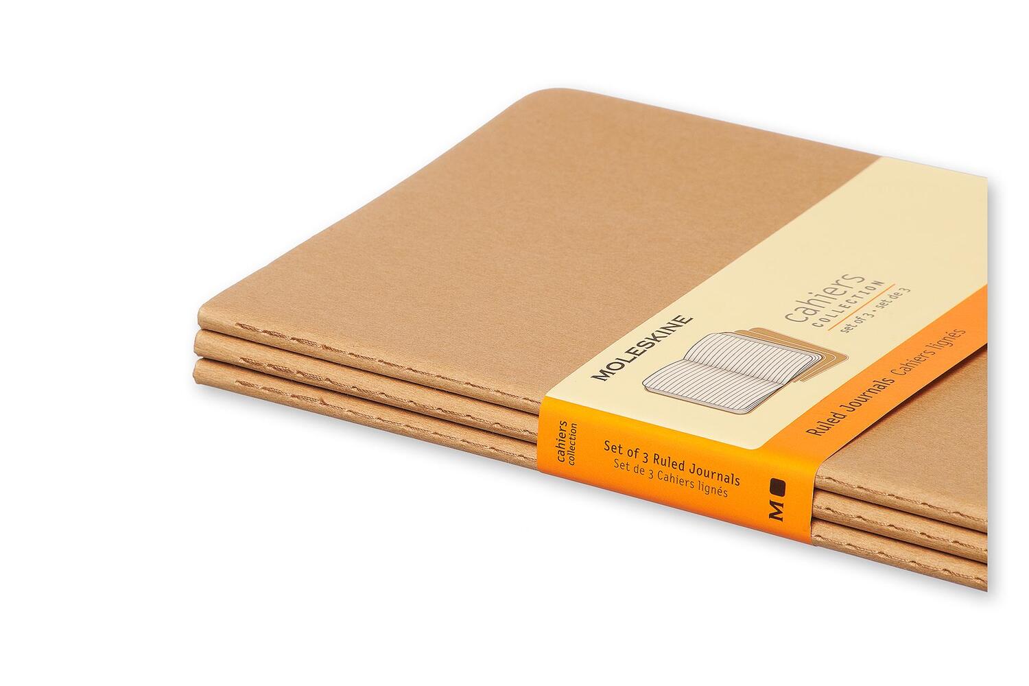 Bild: 9788883704987 | Moleskine Cahier large liniert packpapierbraun DIN A5. 3er Pack | Buch