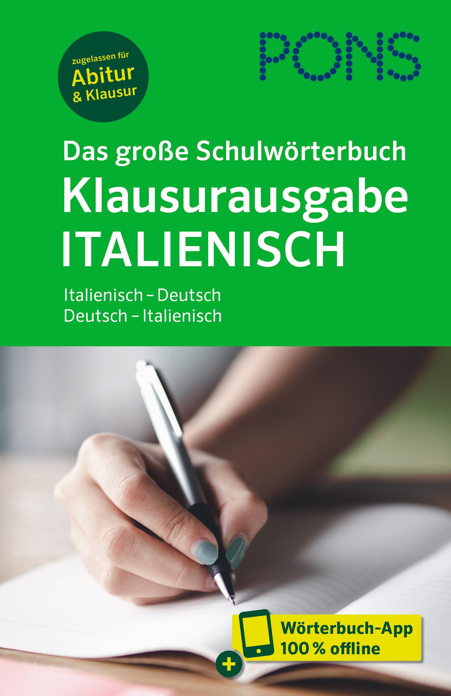 Cover: 9783125163591 | PONS Das große Schulwörterbuch Klausurausgabe Italienisch | Bundle