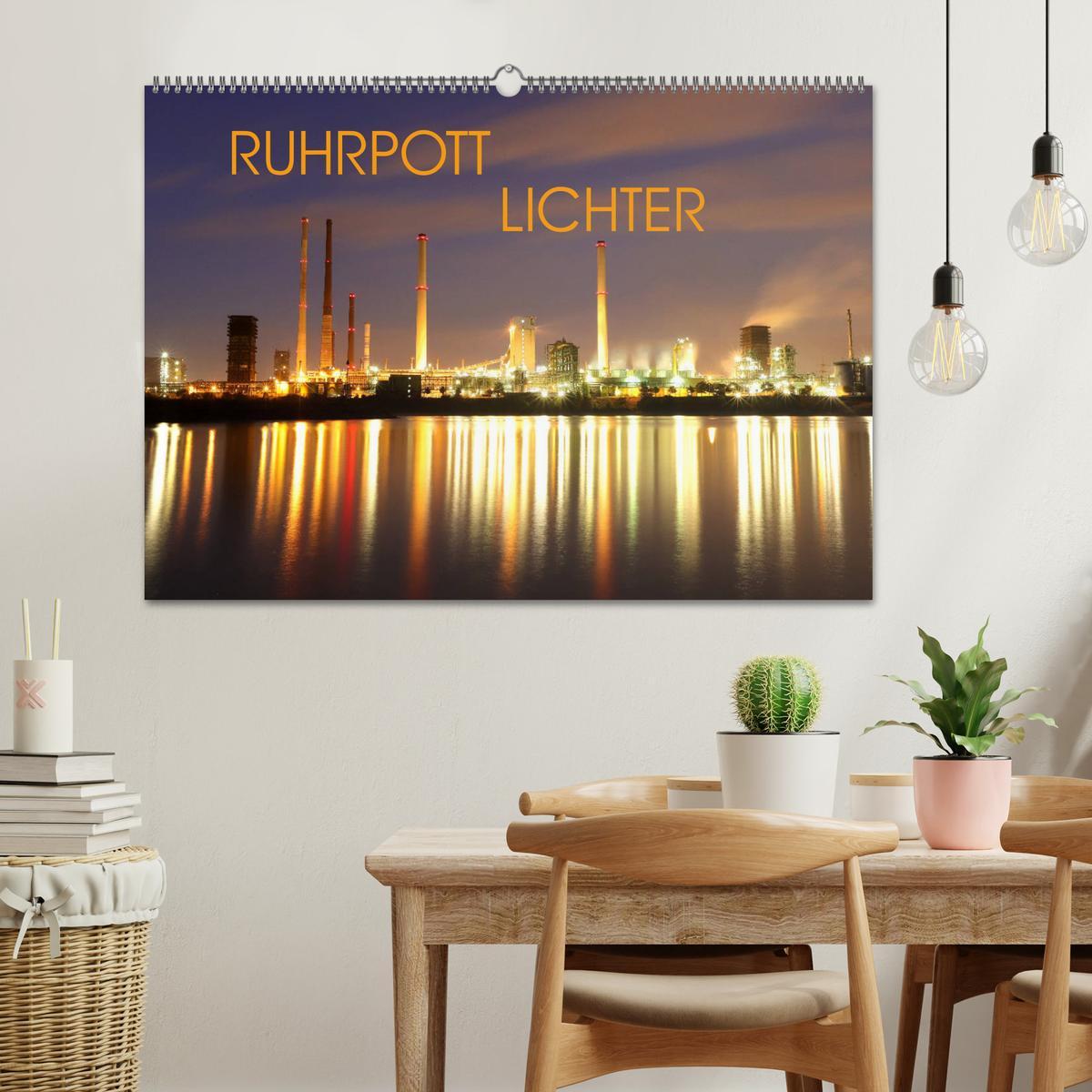 Bild: 9783435301409 | RUHRPOTT LICHTER (Wandkalender 2025 DIN A2 quer), CALVENDO...