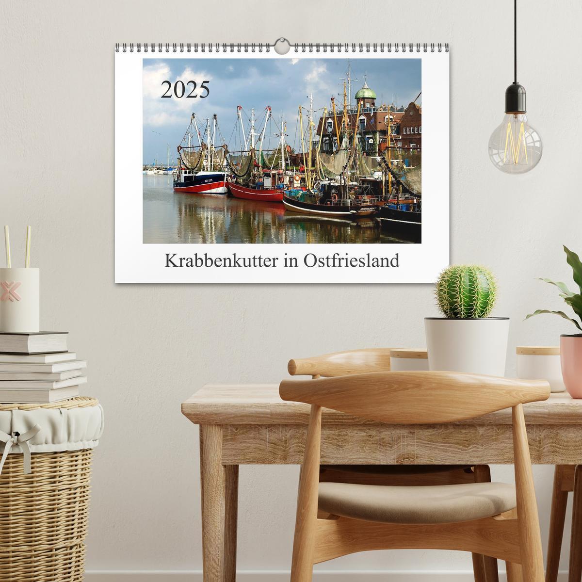 Bild: 9783435832392 | Krabbenkutter in Ostfriesland (Wandkalender 2025 DIN A3 quer),...