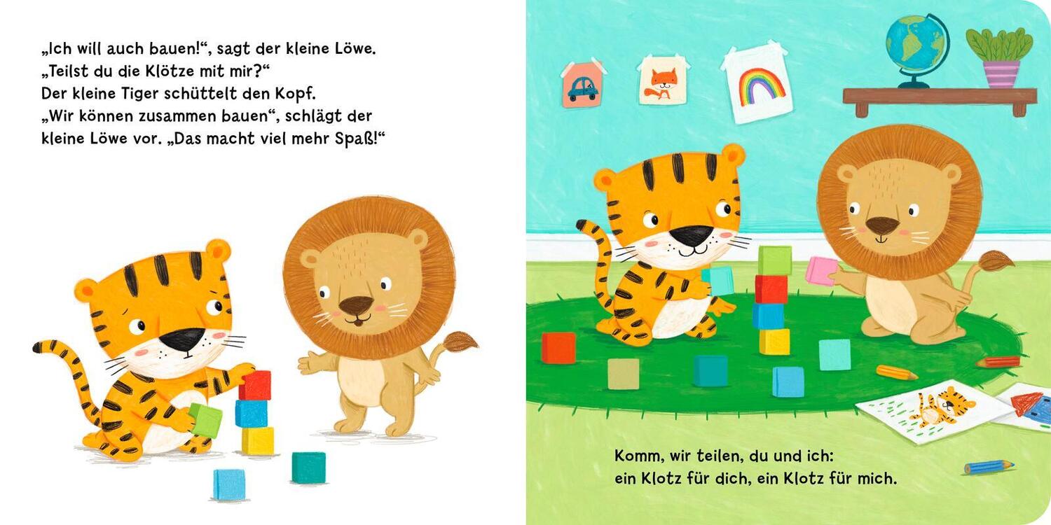 Bild: 9783480239313 | Teilen ist schön, kleiner Tiger! | Anja Kiel | Buch | 18 S. | Deutsch