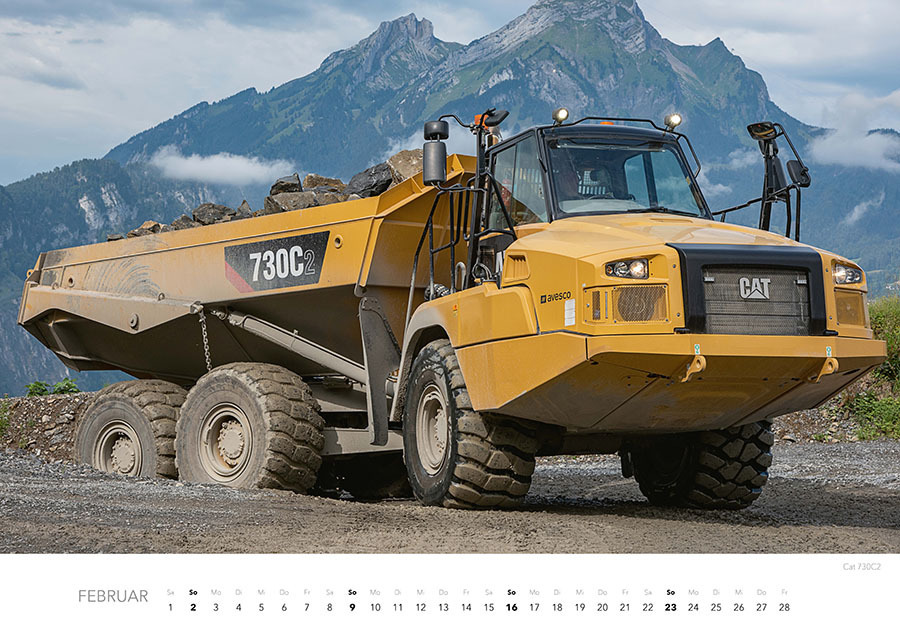 Bild: 9783966648073 | Baumaschinen Kalender 2025 | Thomas Wilk | Kalender | Spiralbindung