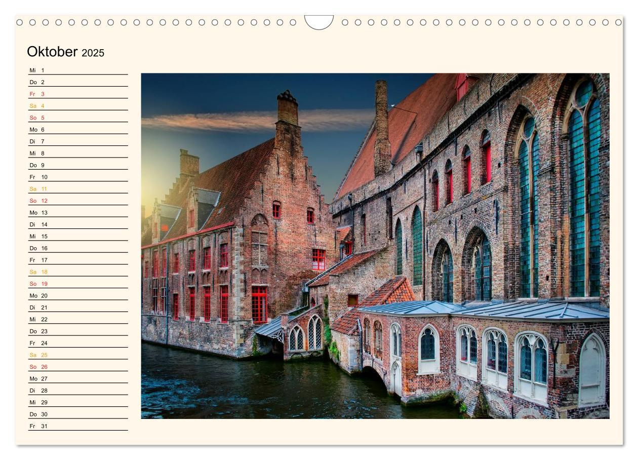 Bild: 9783435499502 | Brügge - Venedig des Nordens (Wandkalender 2025 DIN A3 quer),...