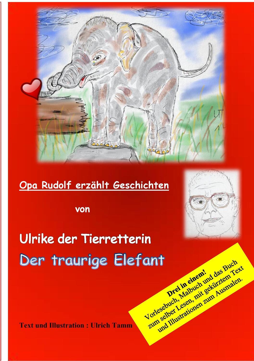 Cover: 9783738621501 | Ulrike die Tierretterin und der traurige Elefant. Opa Rudolf...