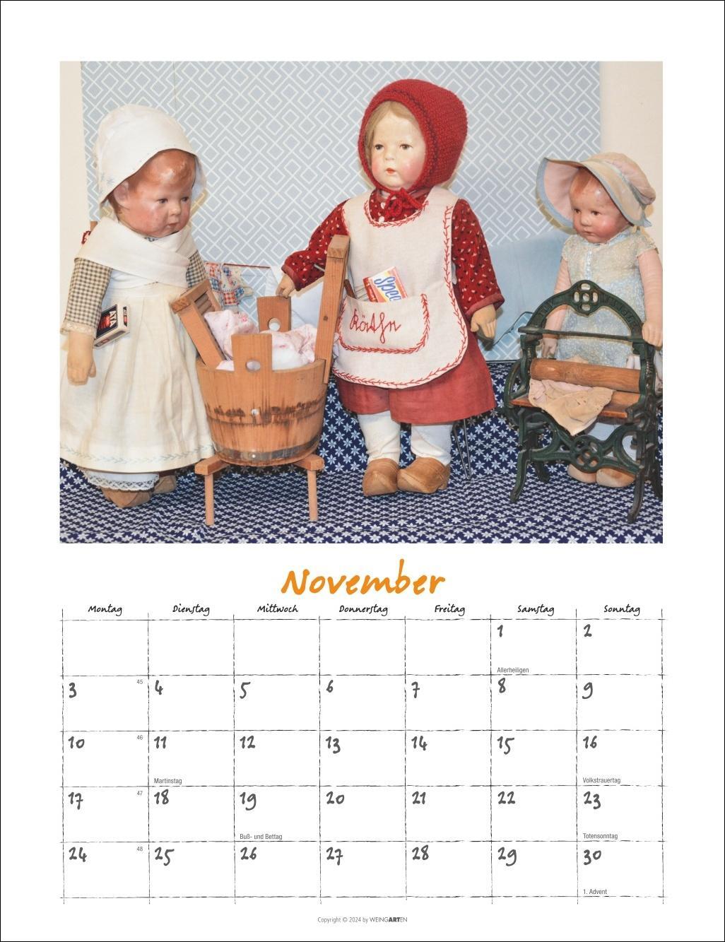 Bild: 9783839900499 | Käthe Kruse Puppen Kalender 2025 | Kalender | Spiralbindung | 14 S.