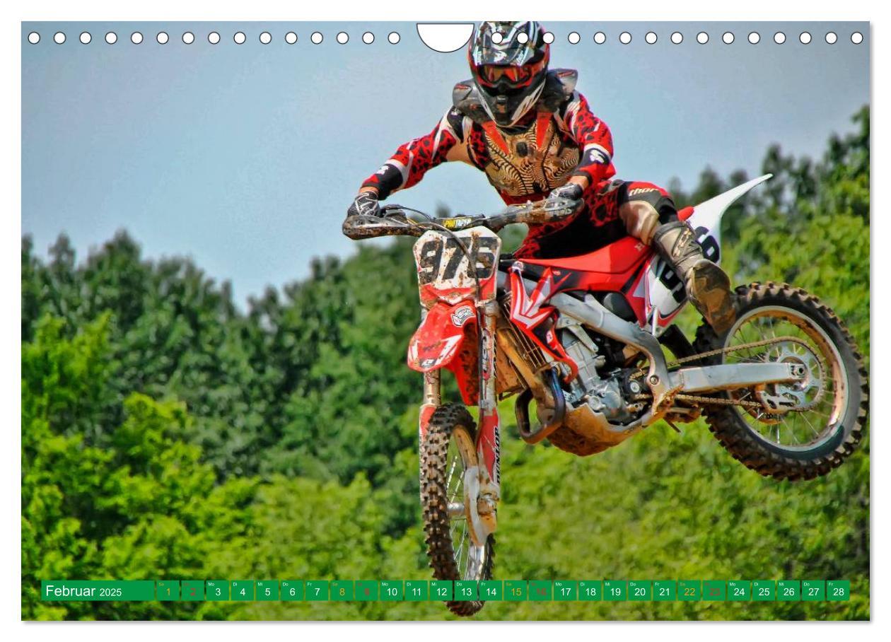 Bild: 9783435591473 | Motocross - mit vollem Risiko (Wandkalender 2025 DIN A4 quer),...