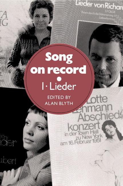 Cover: 9780521268448 | Song on Record | Volume 1, Lieder | Alan Blyth | Buch | Englisch