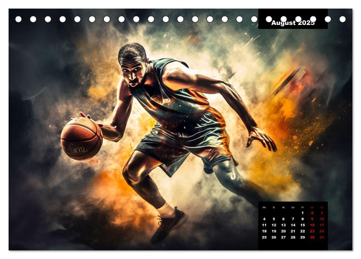 Bild: 9783383905667 | Faszination Basketball (Tischkalender 2025 DIN A5 quer), CALVENDO...