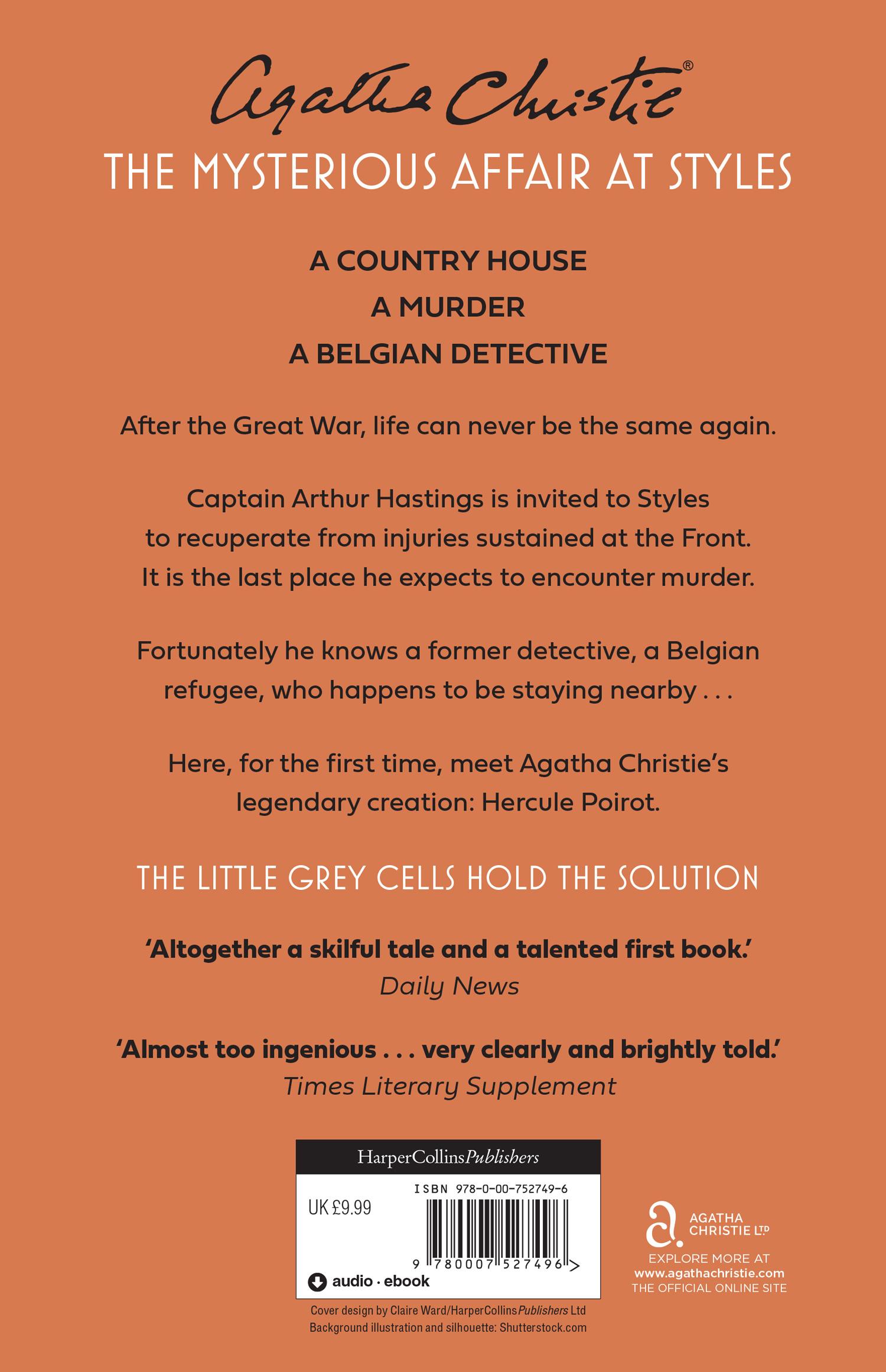 Rückseite: 9780007527496 | The Mysterious Affair at Styles | Agatha Christie | Taschenbuch | 2013