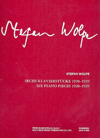 Cover: 9790500113256 | 6 Klavierstücke (1920-1929) | Stefan Wolpe | Buch | EAN 9790500113256